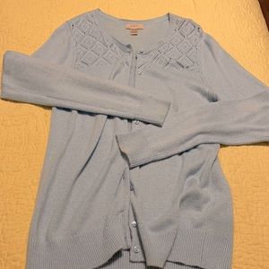 Baby blue long sleeve sweater